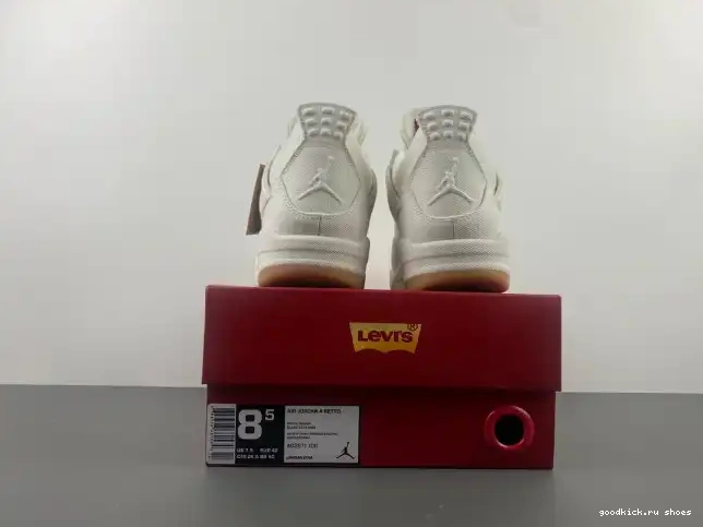 Cheap x Levi's AO2571-100 Air Jordan 'White' 4 0607